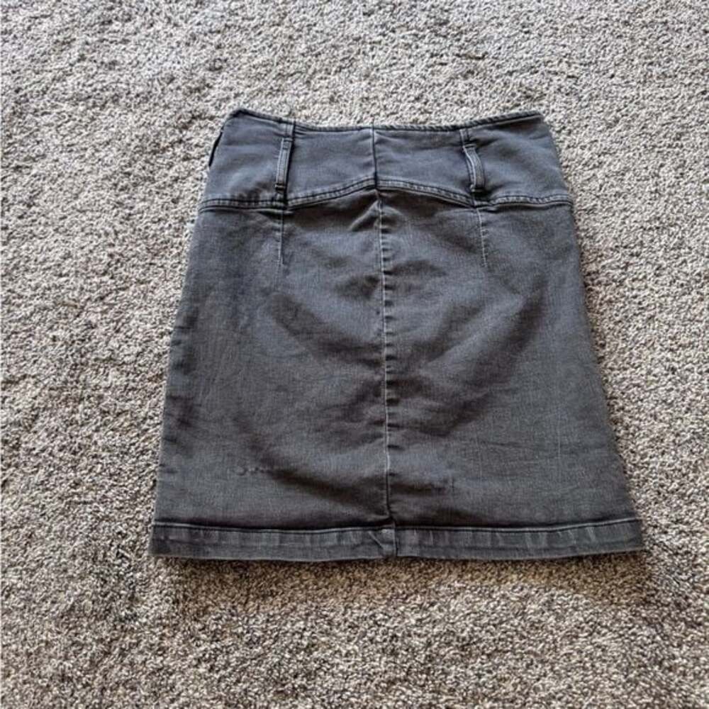 Free People Livin It Up Denim Pencil Skirt